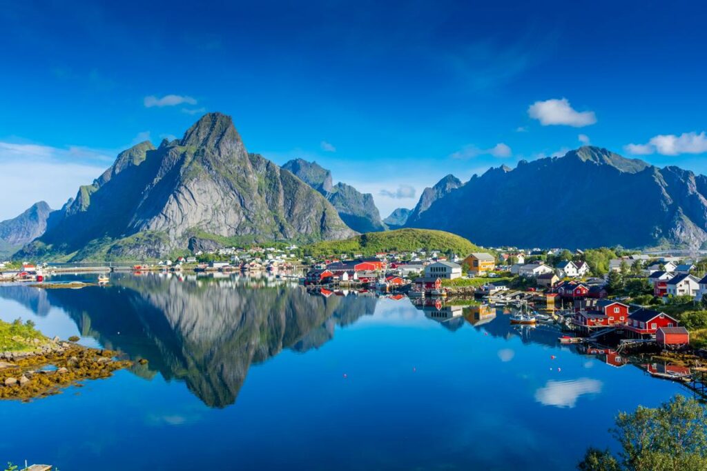 Destinationsmotiv, Lofoten, Norwegen, Nordland, Juli 2024