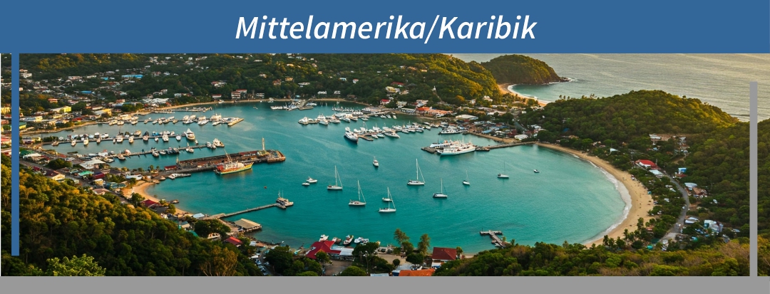 Kreuzfahrthäfen in Mittelamerika und der Karibik