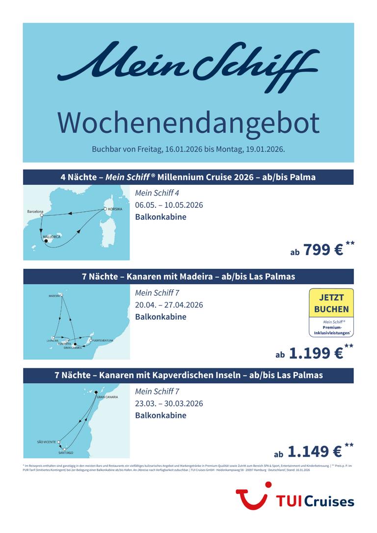 K1024 mein schiff wochenendangebot kw 03 bunt