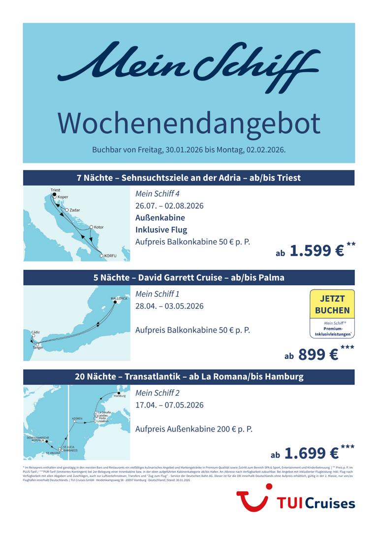 Mein Schiff® Wochenendangebot – 30.01. bis 02.02.2026 1 K1024 mein schiff wochenendangebot kw 05 bunt 1