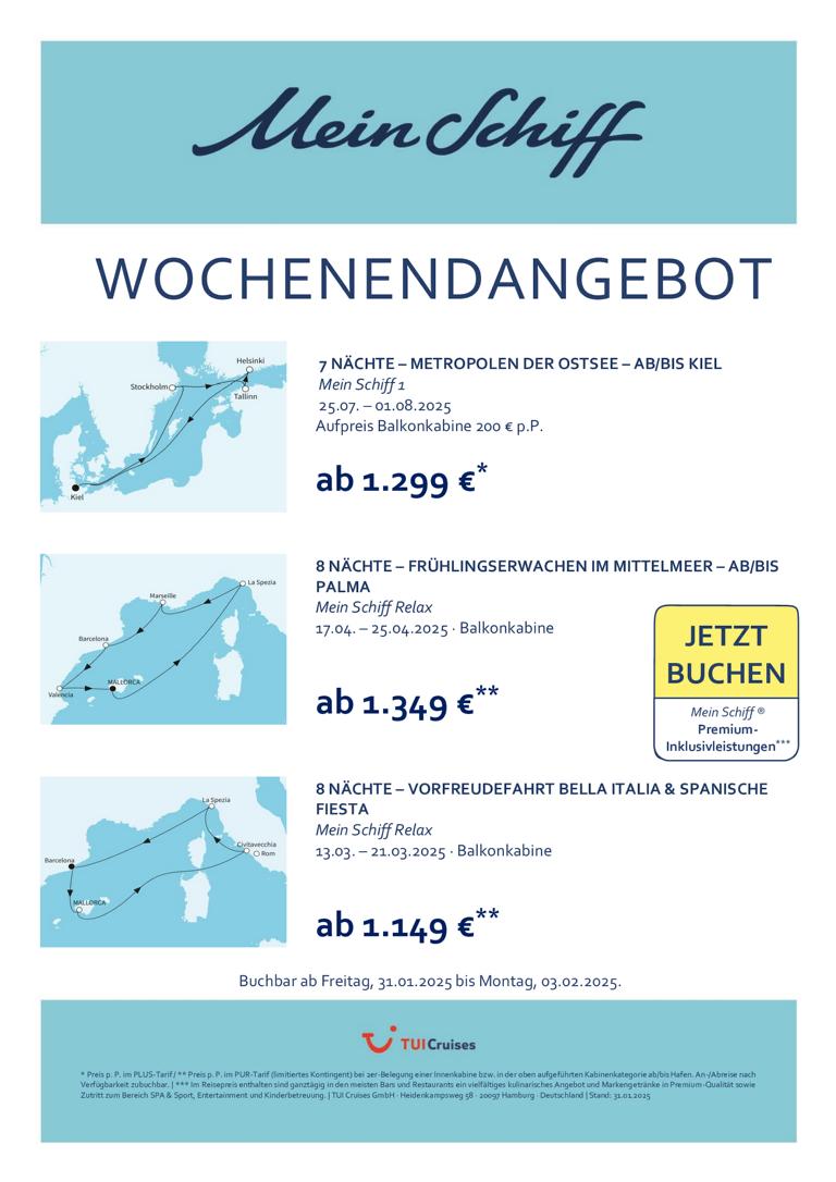 K1024 mein schiff wochenendangebot kw 05 bunt