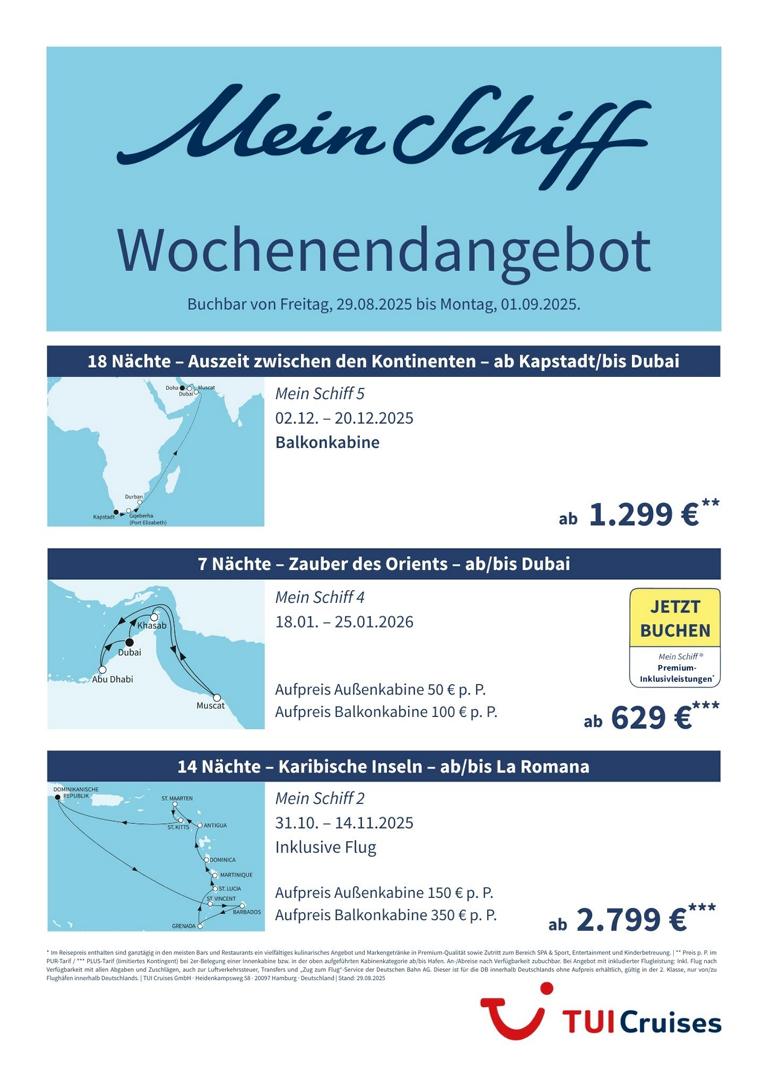 Mein Schiff® Wochenendangebot – 29.08. bis 01.09.2025 1 K1024 mein schiff wochenendangebot kw 35 bunt